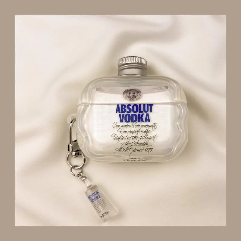 Vodka Bottle Cap Airpods Case