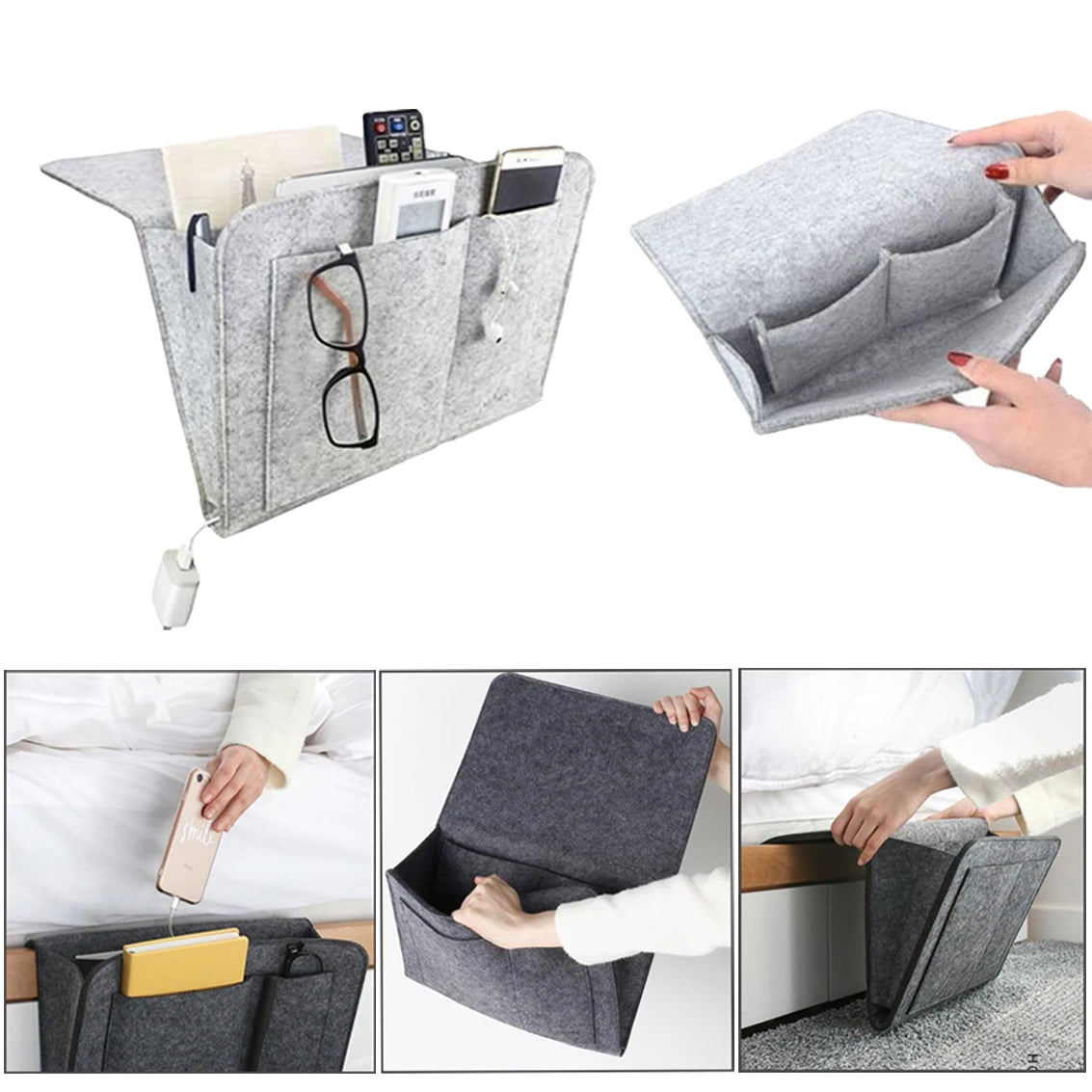 Large Bedside Storage Organizer