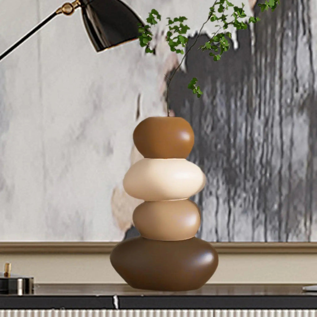 Deer Figurine Vase Set