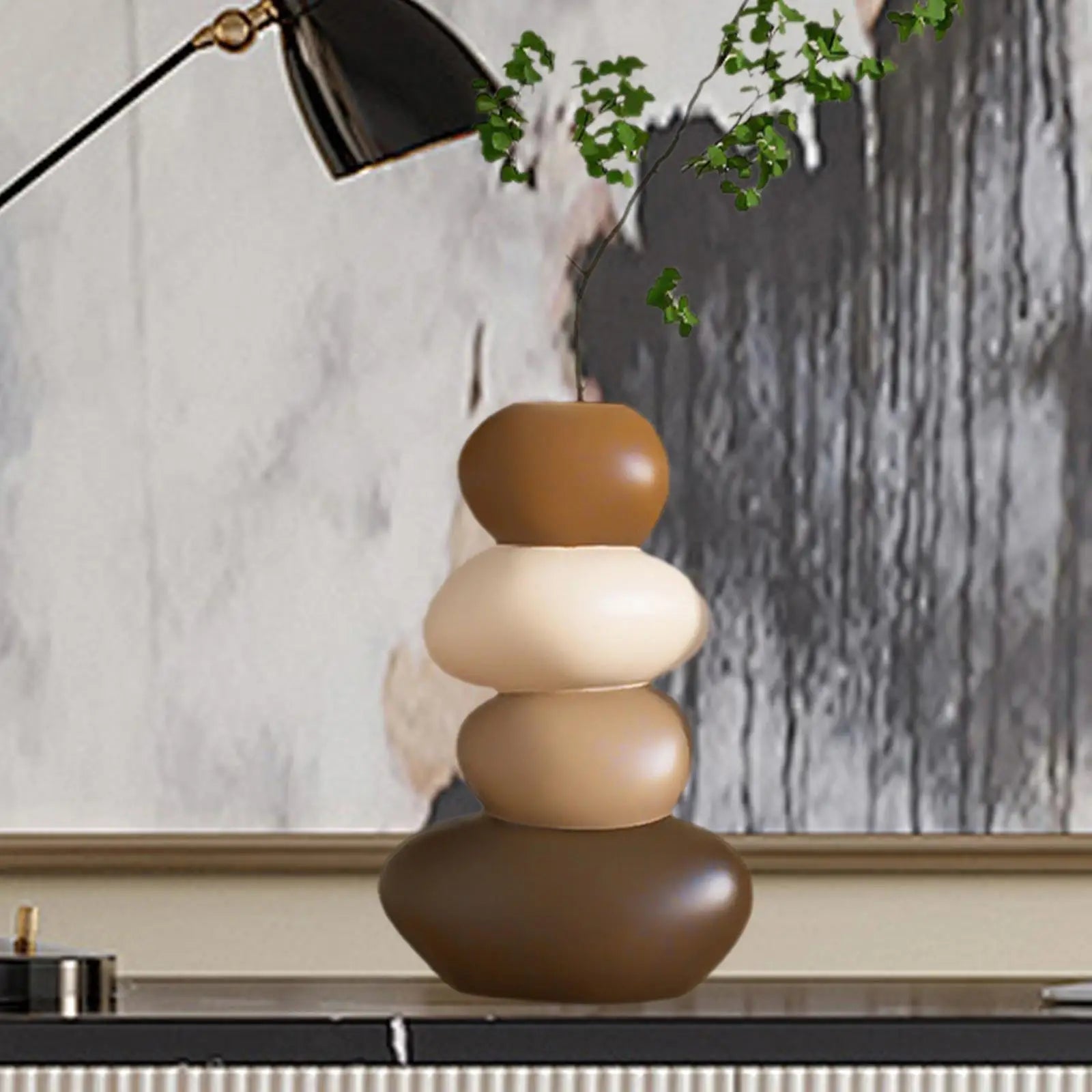 Deer Figurine Vase Set