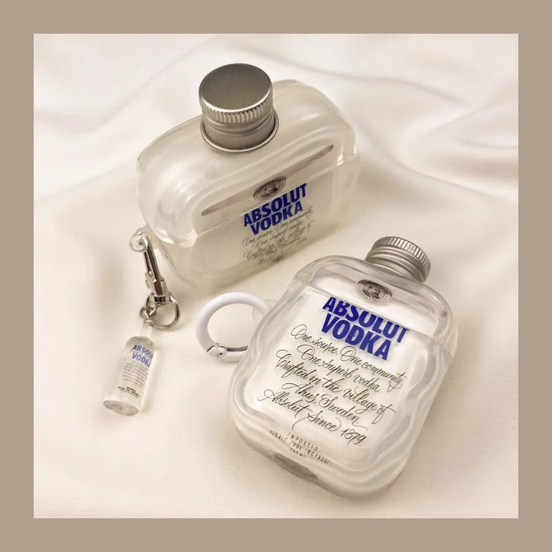 Vodka Bottle Cap Airpods Case