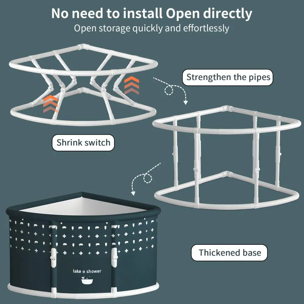 Triangle Folding Bathtub